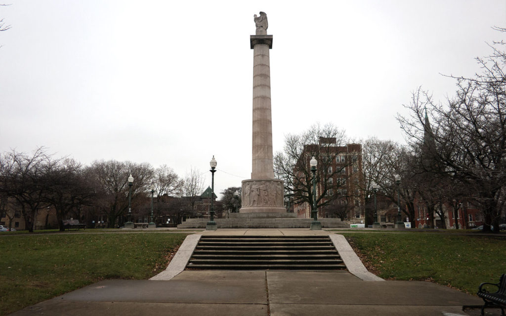 David Bernie Photos Photography Native American Chicago Illinois Centennial Monument Hiawatha Logan Square Colonization