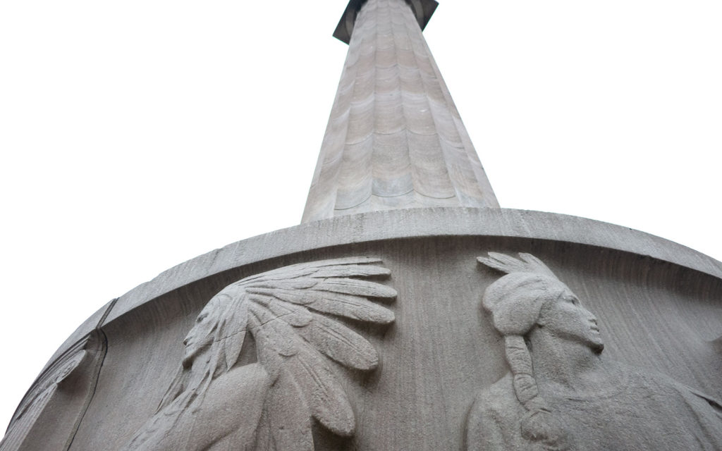 David Bernie Photos Photography Native American Chicago Illinois Centennial Monument Hiawatha Logan Square Colonization