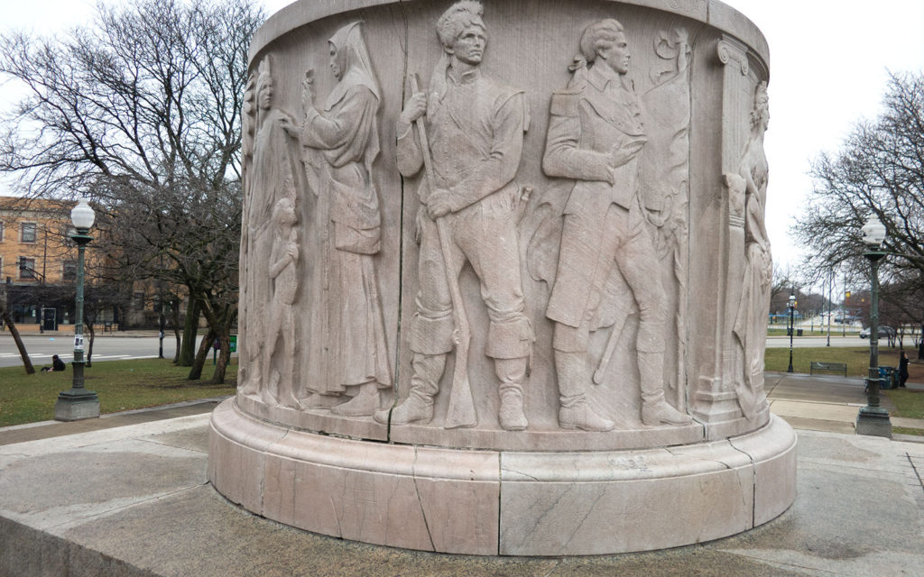 David Bernie Photos Photography Native American Chicago Illinois Centennial Monument Hiawatha Logan Square Colonization