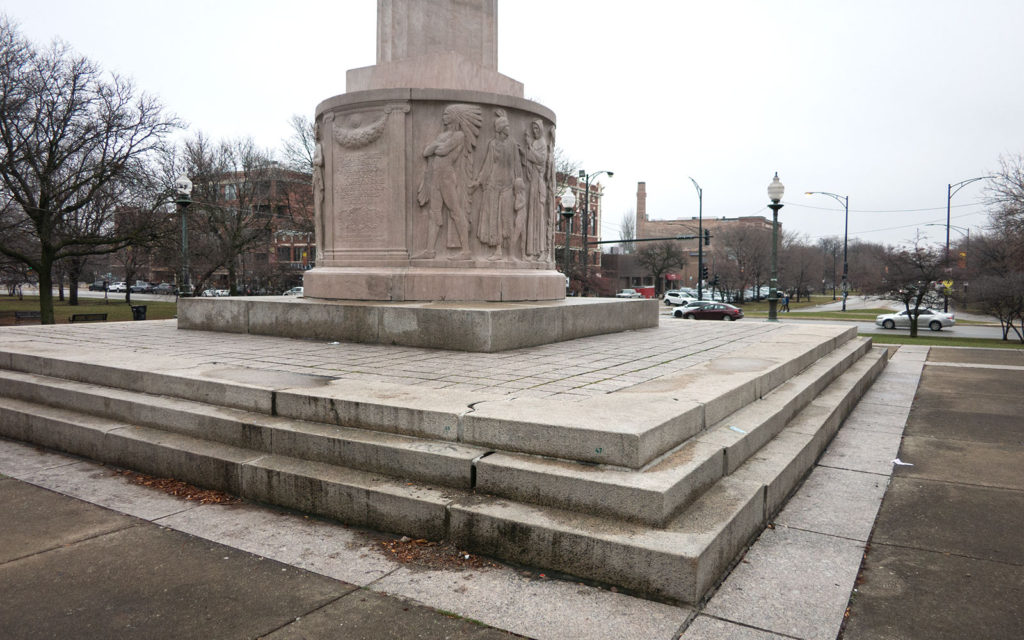 David Bernie Photos Photography Native American Chicago Illinois Centennial Monument Hiawatha Logan Square Colonization