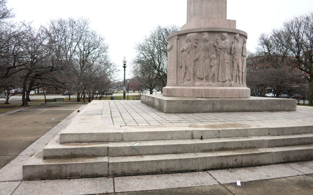 David Bernie Photos Photography Native American Chicago Illinois Centennial Monument Hiawatha Logan Square Colonization