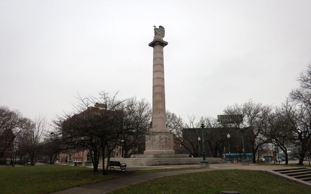 David Bernie Photos Photography Native American Chicago Illinois Centennial Monument Hiawatha Logan Square Colonization