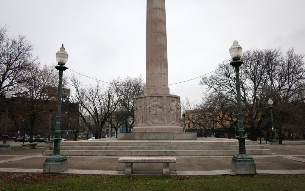 David Bernie Photos Photography Native American Chicago Illinois Centennial Monument Hiawatha Logan Square Colonization