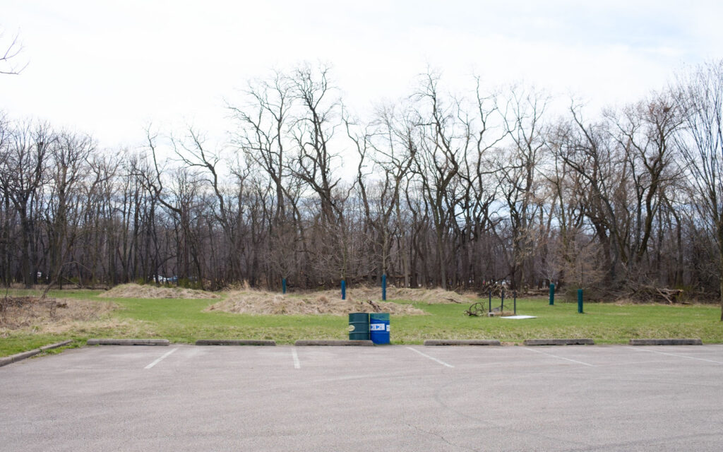 David Bernie Photos Photography Abandoned Twin Serpent Mounds Lawrence Santiago X Chicago Native Art American Indian Center AIC Heather Miller Chicago Public Arts Group CPAG Maryrose Pavkovic Schiller Woods 4000N Northwest Portage Walking Museum Abandoned March 2024