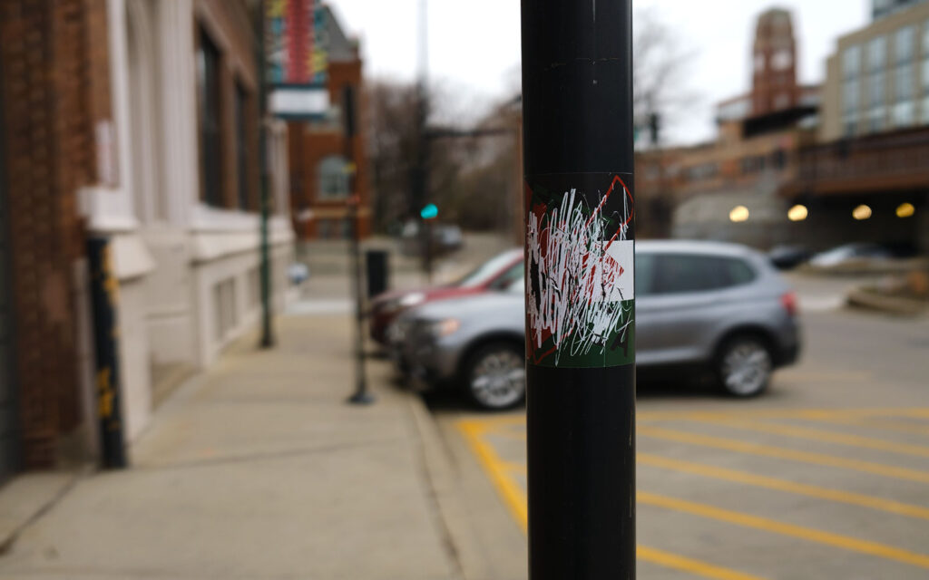 David Bernie Photos Photography Free Palestine Gaza Street Art Tags Signs Stickers Prints Murals Flags Chicago Ravenswood North Center