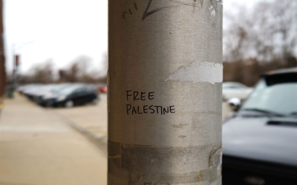 David Bernie Photos Photography Free Palestine Gaza Street Art Tags Signs Stickers Prints Murals Flags Chicago Ravenswood North Center