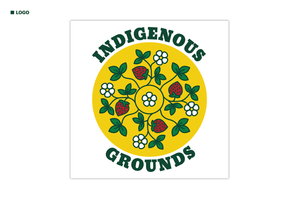 David Bernie Graphic Design Logo Indigenous Grounds Native American Chicago