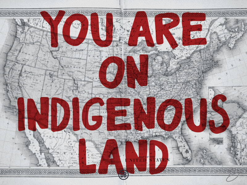 David Bernie Art Posters Print Indigenous Native American First Nations Reservations Reserves On Tribal Grounds Kristi Noem Not Allowed on Tribal Grounds You Are On Indigenous Land