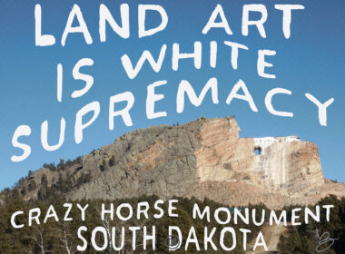 David Bernie Art Posters Print Native American Land Art is Manifest Destiny White Supremacy South Dakota Black Hill Crazy Horse Monument Korczak Ziolkowski