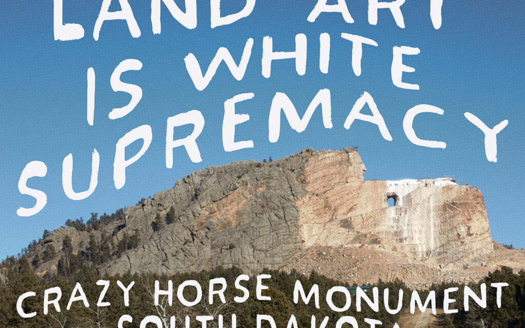 David Bernie Art Posters Print Native American Land Art is Manifest Destiny White Supremacy South Dakota Black Hill Crazy Horse Monument Korczak Ziolkowski