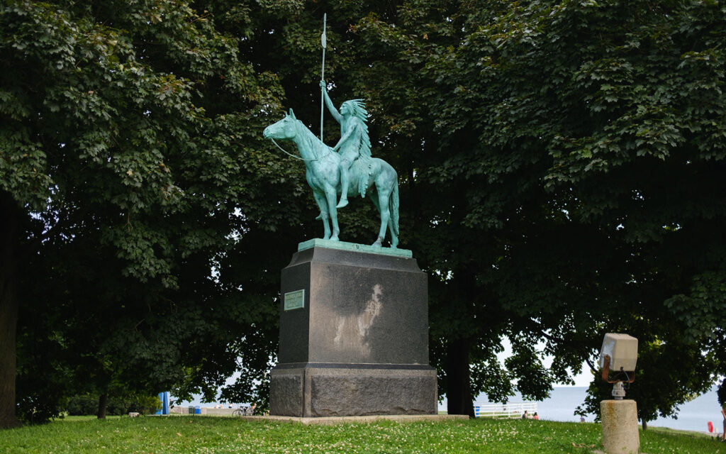 David Bernie Photos Photography Native Chicago American A Signal of Peace Monument Cyrus Edwin Dallin 1890