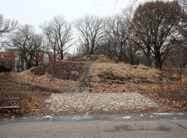 David Bernie Photos Photography Abandoned Coil Serpent Mound Land Art Lawrence Santiago X Chicago Native Art American Indian Center AIC Heather Miller Chicago Public Arts Group CPAG Maryrose Pavkovic Nilay Mistry Horner Park 4000N Northwest Portage Walking Museum Abandoned