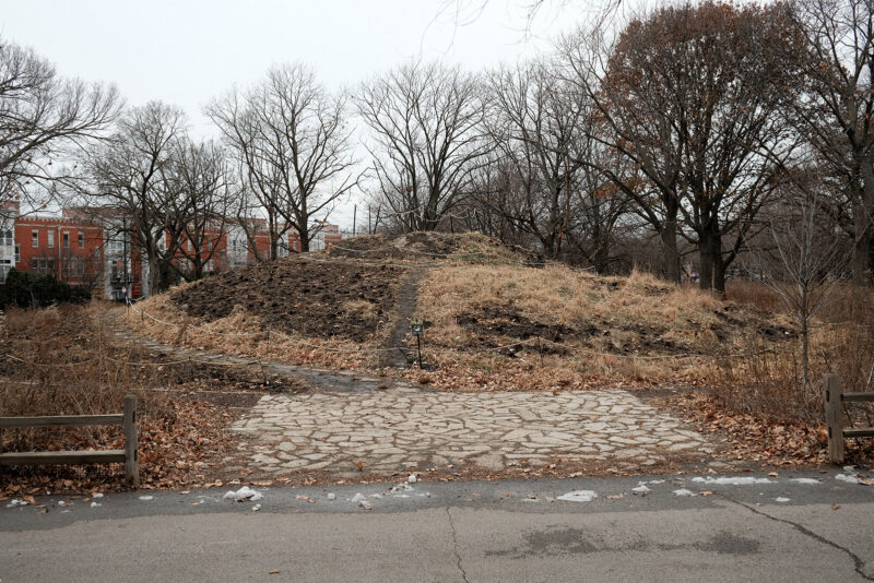 David Bernie Photos Photography Abandoned Coil Serpent Mound Land Art Lawrence Santiago X Chicago Native Art American Indian Center AIC Heather Miller Chicago Public Arts Group CPAG Maryrose Pavkovic Nilay Mistry Horner Park 4000N Northwest Portage Walking Museum Abandoned