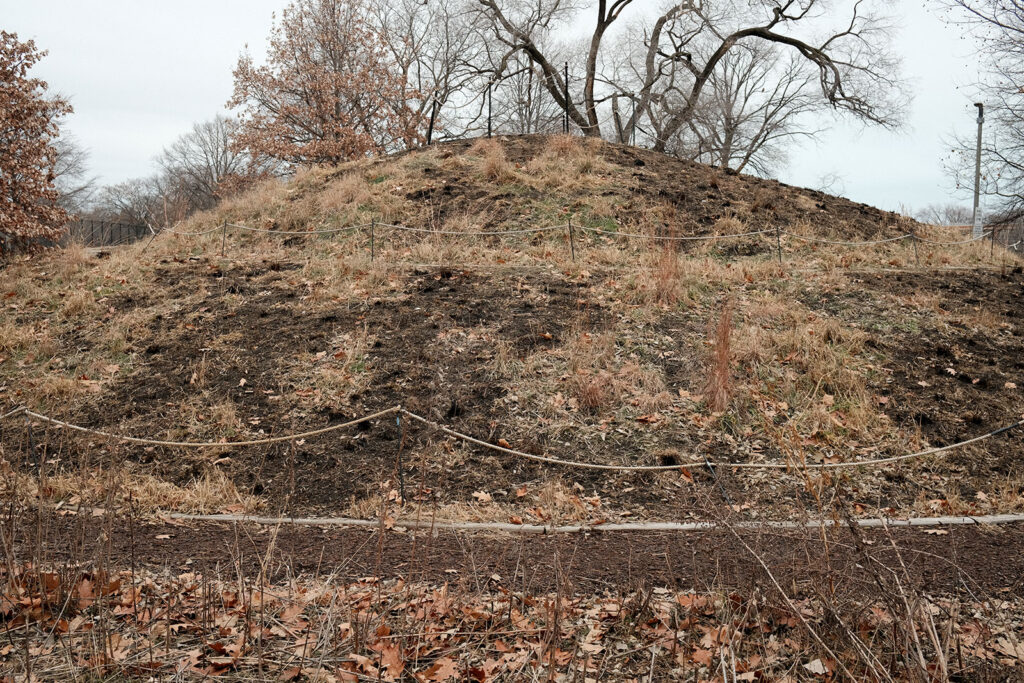 David Bernie Photos Photography Abandoned Coil Serpent Mound Land Art Lawrence Santiago X Chicago Native Art American Indian Center AIC Heather Miller Chicago Public Arts Group CPAG Maryrose Pavkovic Nilay Mistry Horner Park 4000N Northwest Portage Walking Museum Abandoned