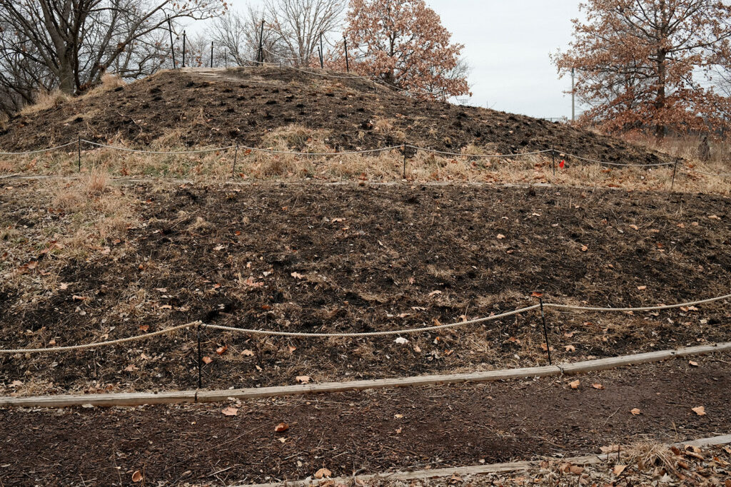 David Bernie Photos Photography Abandoned Coil Serpent Mound Land Art Lawrence Santiago X Chicago Native Art American Indian Center AIC Heather Miller Chicago Public Arts Group CPAG Maryrose Pavkovic Nilay Mistry Horner Park 4000N Northwest Portage Walking Museum Abandoned