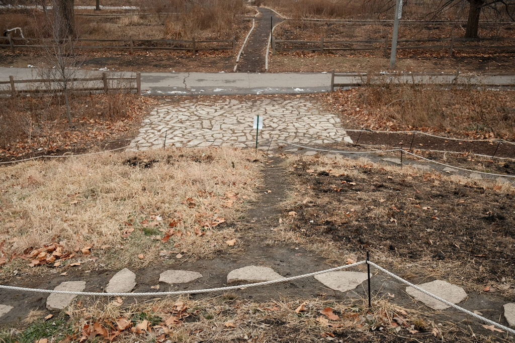 David Bernie Photos Photography Abandoned Coil Serpent Mound Land Art Lawrence Santiago X Chicago Native Art American Indian Center AIC Heather Miller Chicago Public Arts Group CPAG Maryrose Pavkovic Nilay Mistry Horner Park 4000N Northwest Portage Walking Museum Abandoned