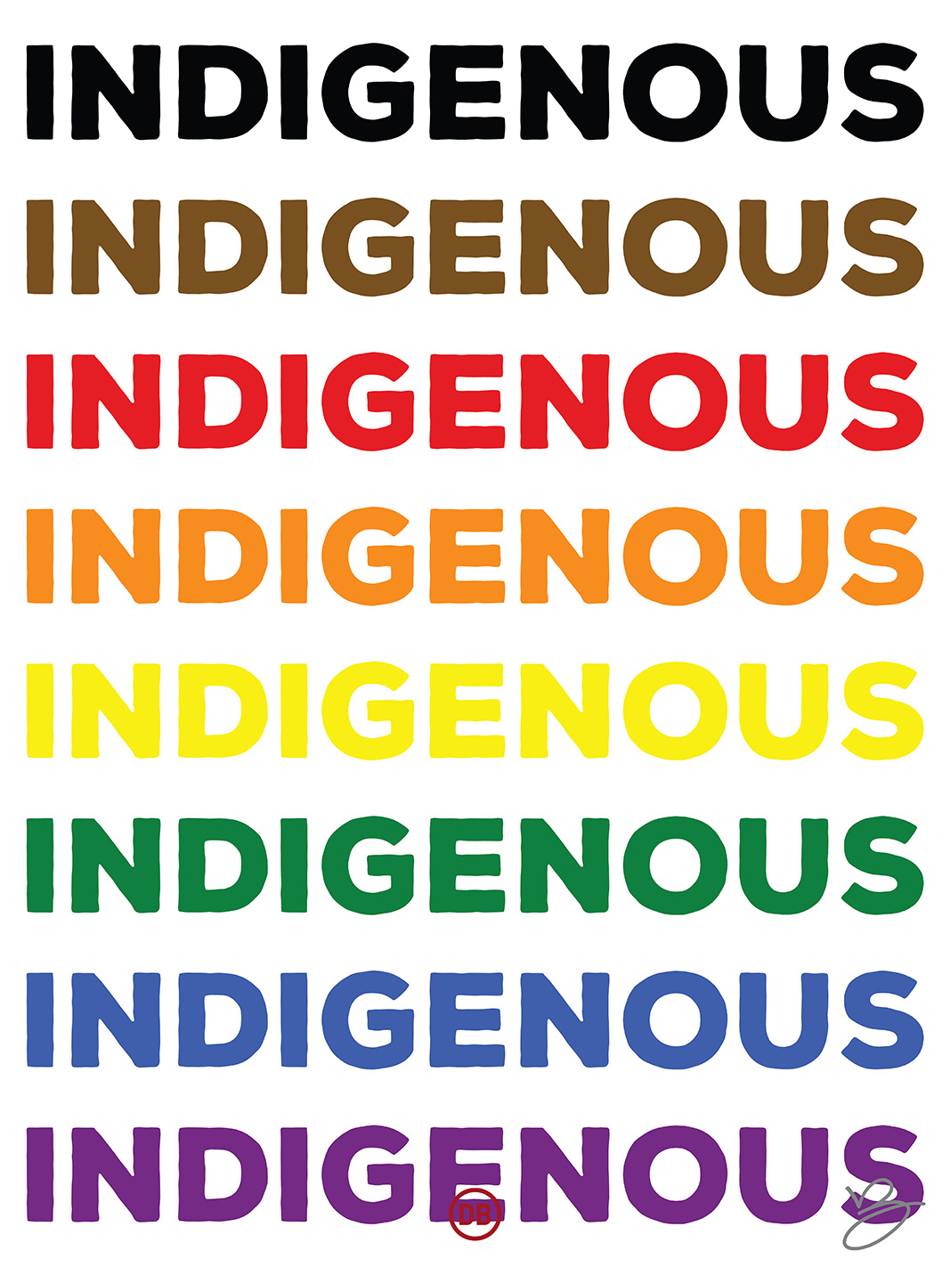 David Bernie Art Posters Print Chicago Native American Indian Indigenous LGBTQIA+