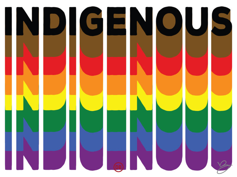 David Bernie Art Posters Print Chicago Native American Indian Indigenous LGBTQIA+