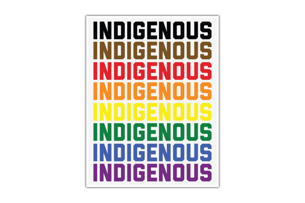 David Bernie Download Poster Print Native American First Nations Indigenous LGTBQIA+ Two Spirit Queer Gay Transgender Nonbinary
