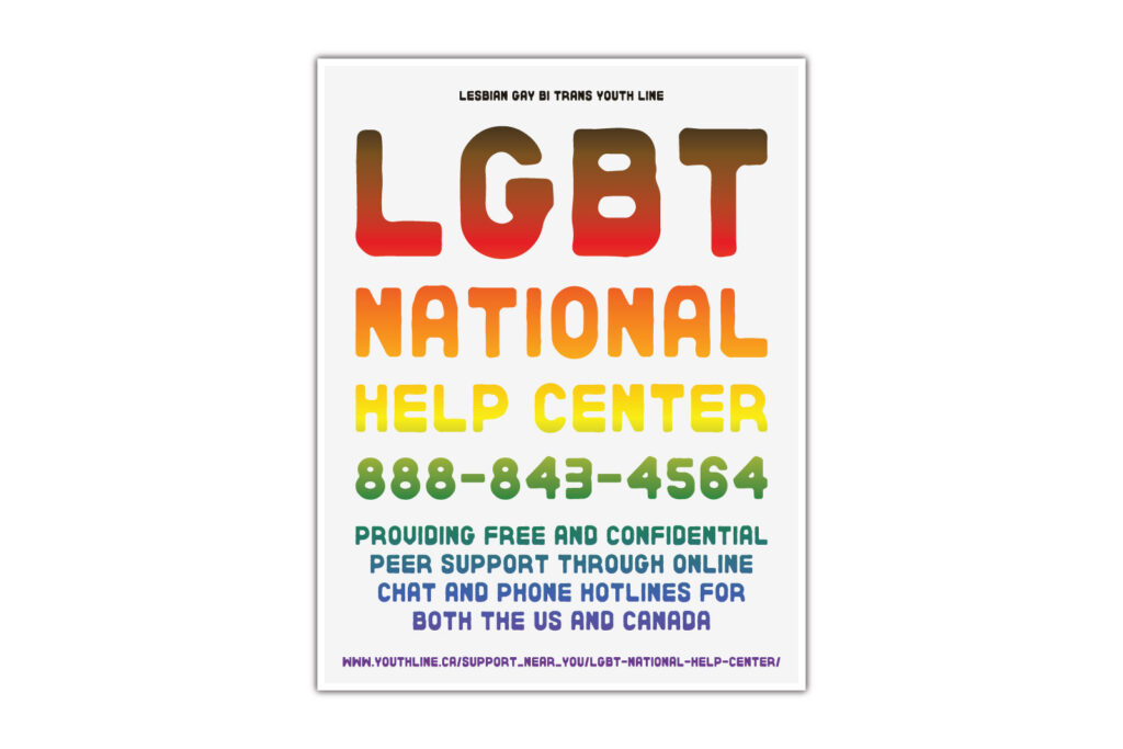 David Bernie Download Poster Print Native American First Nations Indigenous LGTBQIA+ Two Spirit Queer Gay Transgender Nonbinary LGBT National Help Center Canada