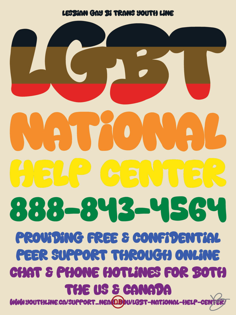 David Bernie Art Posters Print Chicago Native American Indian Indigenous Two-Spirit LGBTQIA+ LGBT National Help Center Canada