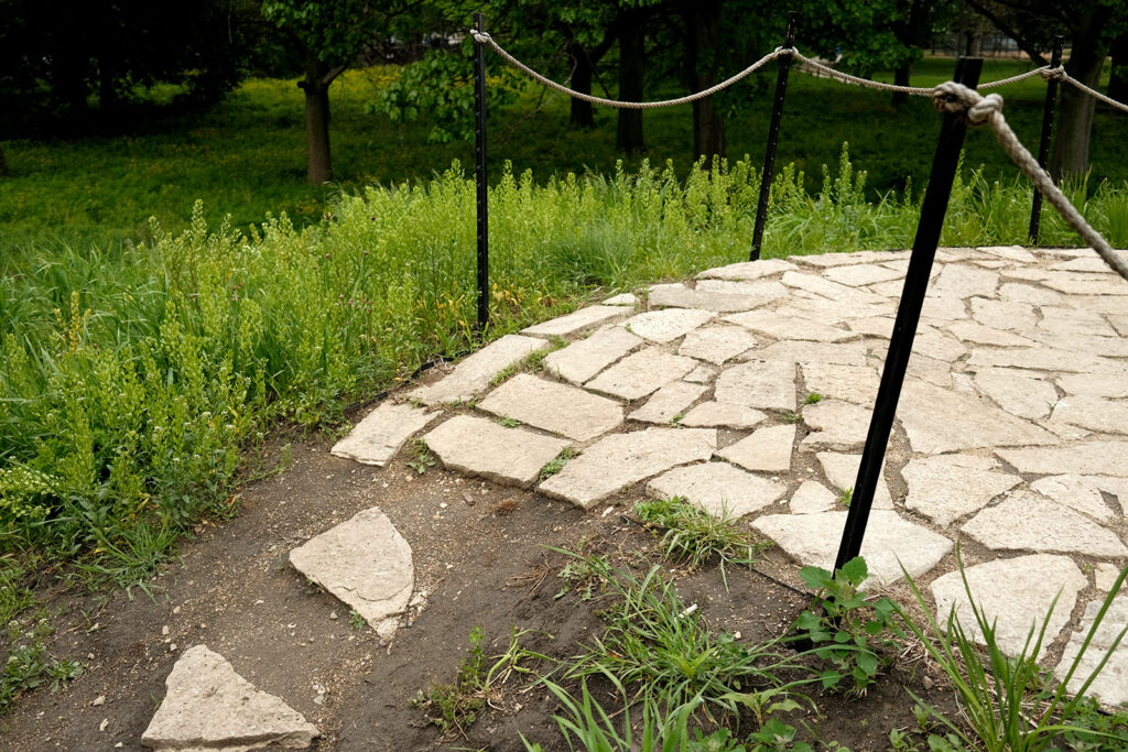 David Bernie Photos Photography Abandoned Coil Serpent Mound Land Art Lawrence Santiago X Chicago Native Art American Indian Center AIC Heather Miller Chicago Public Arts Group CPAG Maryrose Pavkovic Nilay Mistry Horner Park 4000N Northwest Portage Walking Museum Abandoned