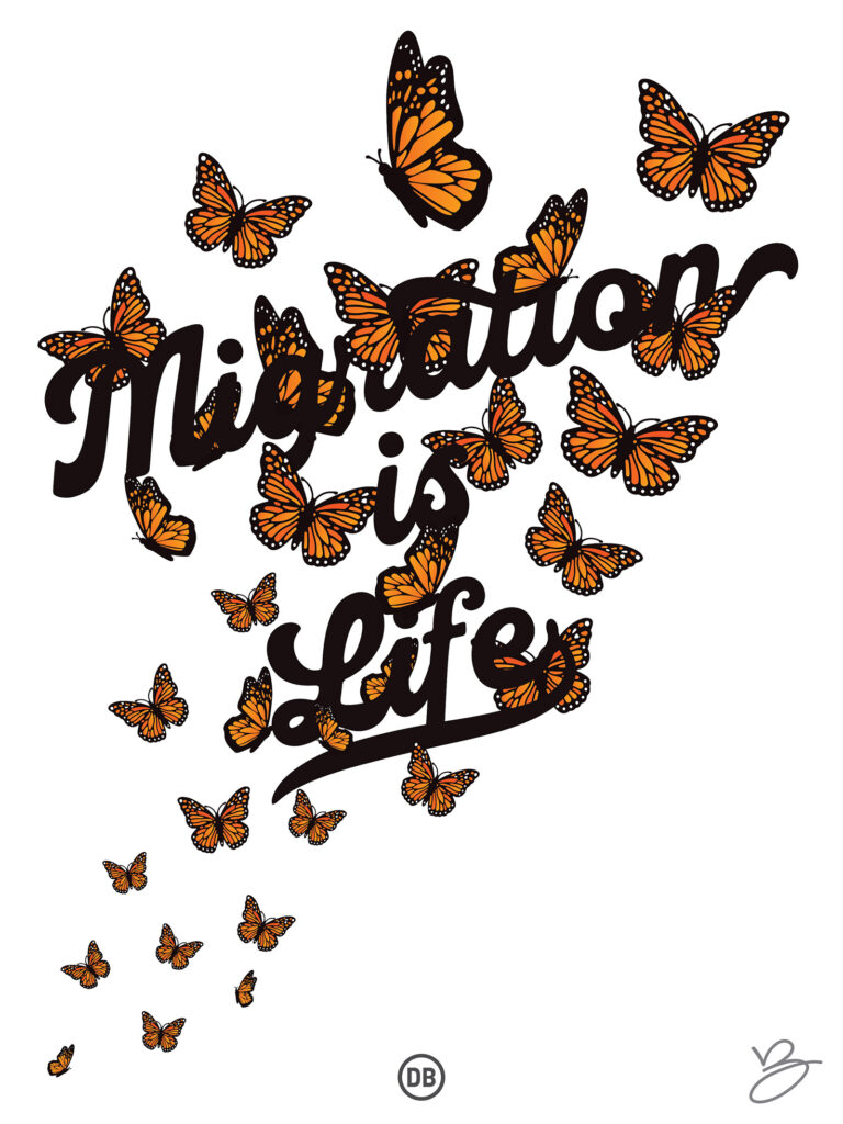 David Bernie Poster Print World News Migration is Life